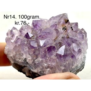 Sm ametyst krystal klynge-14