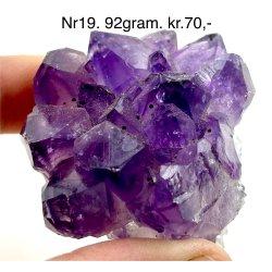 Sm ametyst krystal klynge-19
