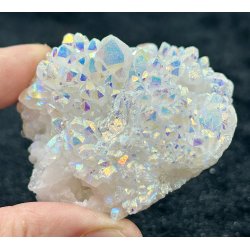 Engle aura bjergkrystal klynge 104gram. 