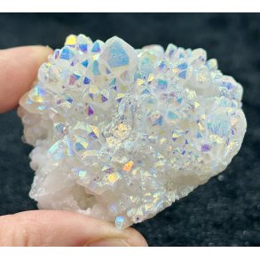 Engle aura bjergkrystal klynge 104gram. 