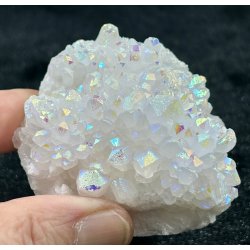 Engle aura bjergkrystal klynge 104gram. 