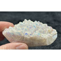 Engle aura bjergkrystal klynge 125gram. 