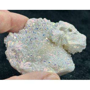 Engle aura bjergkrystal klynge 77gram. 