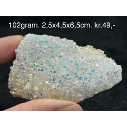 Engle aura bjergkrystal klynge 102gram. 