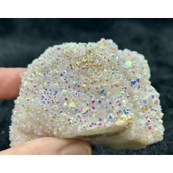 Engle aura bjergkrystal klynge 206gram. 