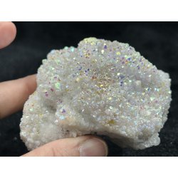 Engle aura bjergkrystal klynge 206gram. 