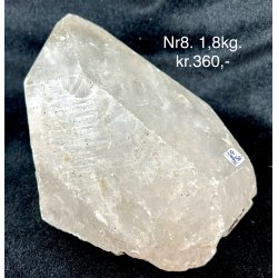 Natur r bjergkrystal spids fra Himalaya-8. 