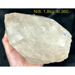 Natur r bjergkrystal spids fra Himalaya-8. 