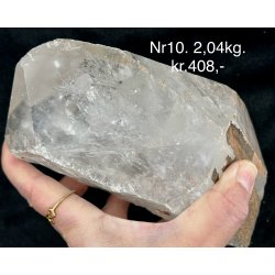 Natur r bjergkrystal spids fra Himalaya-10