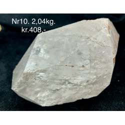 Natur r bjergkrystal spids fra Himalaya-10