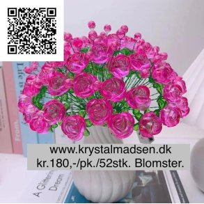 Lav selv blomster-1, fv. Pink pakning til 52stk. Blomster