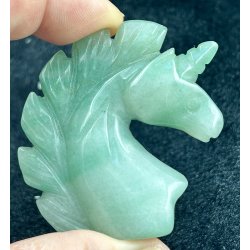 Gr�n aventurin enhj�rning-8