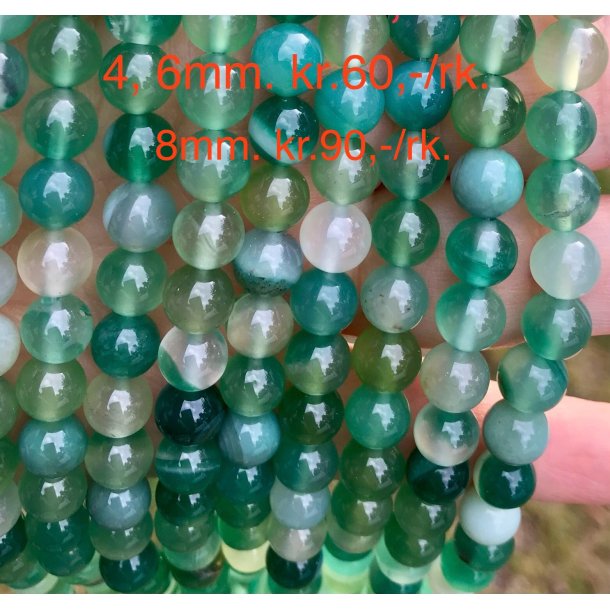 Agat grn. 4mm. 
