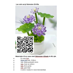 Lav selv blomster-25 lilla