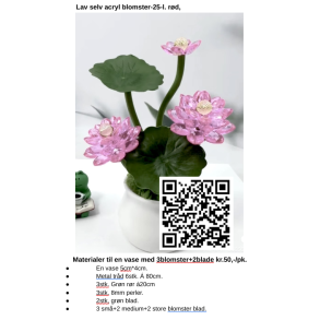 Lav selv blomster-25 lys rd