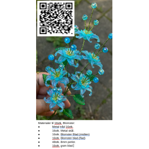 Lav selv blomster-20bl, pakning til 16stk. blomster