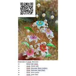 Lav selv blomster-20hvid, pakning til 16stk. blomster