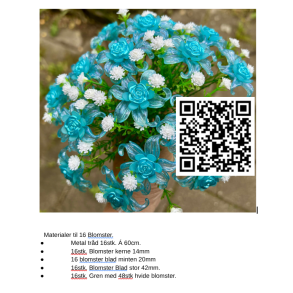 Lav selv acryl blomster-36bl, 16tk. blomster