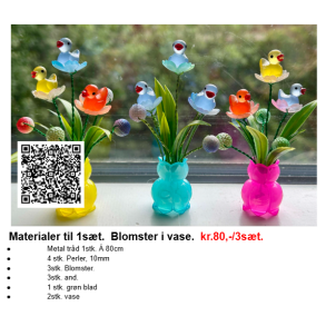 Lav selv blomster-1, kr.80,-/pk (3stk.)
