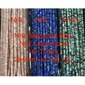 Lapis 2x4mm skive. 38cm lang. Nr9