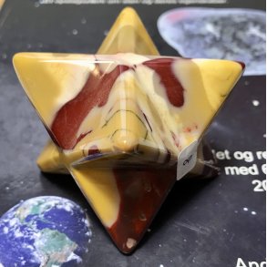 Mookait makaba stjerne 5x5cm. 