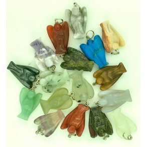 Mineralsten engle vedhng 2,5cm