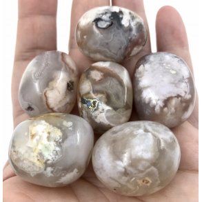 Blomster agat lommesten