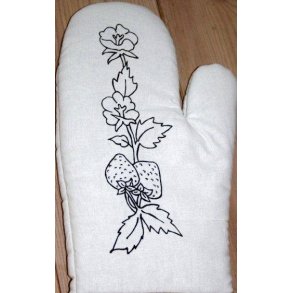 grillehanske i natur og sort fv.