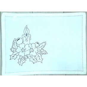 ptrykt jule serviet, flacon.