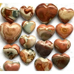 polychrome jaspis hjerte