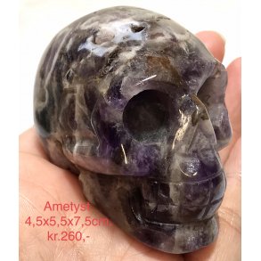 Mineralsten kranie. Str. 4,5x5,5x7,5cm