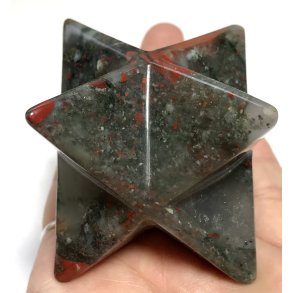 Heliotrop makaba stjerne 5x5cm. 