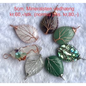 Mineralsten livstr vedhng til. kr.60,-