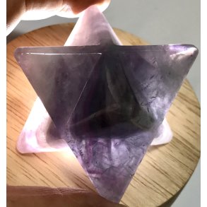 Flourit makaba stjerne 5x5cm. 